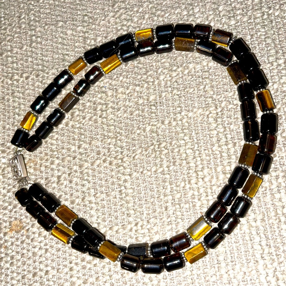 Gold&Black Double Strand Necklace